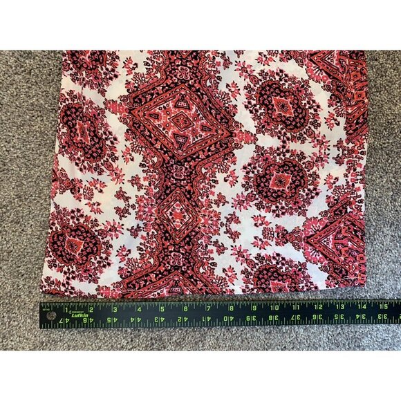 Boohoo Women’s Jumpsuit Size 4 Red White Back Zipper V-Neck Spaghetti Straps GUC - Picture 10 of 11